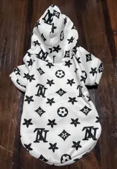 フード付きパーカー 犬用Sサイズ ホワイト