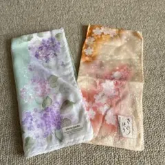 花柄ハンカチ２枚セット