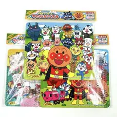 [新品•未使用] アンパンマン おふろでも遊べるやわらかパズル　セット
