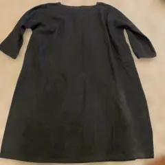 nest Robe 七分袖 リネン　ワンピース 黒