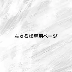 ちゅる様専用ページ