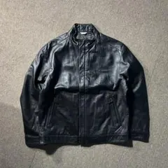 00s santafe ラムレザー ライダースジャケット シングル 羊革