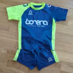 値下げ♥bonera サッカー プラウェア 上下セット 青蛍光イエロー130