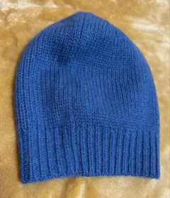 ボンポワン　グレーニット帽　カシミア100%