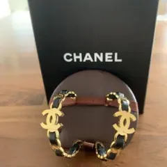 CHANEL ゴールド フープピアス