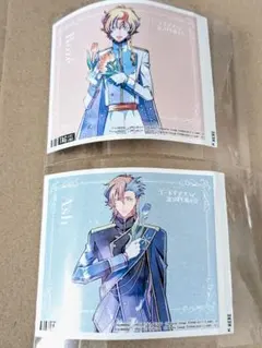 コードギアス20周年展示会 ラベル缶ステッカー ロゼ＆アッシュ 2点セット
