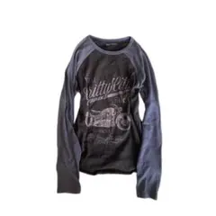 平成00s マクブリングy2k ラグランロンT長袖カットソー