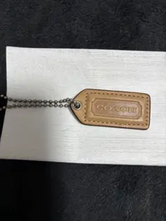 COACH レザー タグ型チャーム