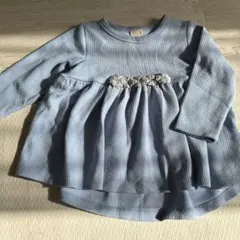 petit main 長袖カットソー ライトブルー