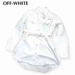 希少モデルoff-white⭐️オフホワイトデニムジャケット⭐️レディース38… 2026年最新】OFF-WHITE レディース Gジャン・デニムジャケット