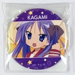 ➖らき☆すた➖　柊つかさ　巫女　缶バッジ らき☆すた タオルケット柊かがみ＆柊つかさ(巫女)