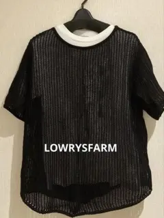 ローリーズファーム　春夏　透かし編み　メッシュ　ニット　レイヤード