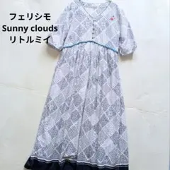 フェリシモ Sunny clouds リトルミイ 総柄 ワンピース ロング Mのサムネイル