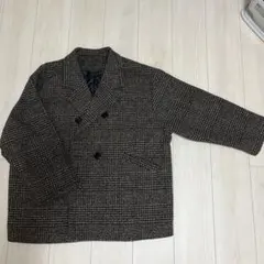 ダブルブレスト チェック柄 ジャケット