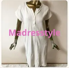 ☘️T14022☘️Madresstyle ワッフル ロングワンピース L