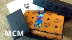MCM パスケース 二つ折り うさぎ バニー柄 レザー ピンク - メルカリ