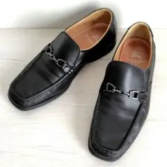 BURBERRY LONDON【26cm】ビットローファー　 革靴　黒　日本製