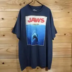 USJ限定】JAWS Tシャツ ビッグプリント ネイビー ユニバーサルスタジオ 