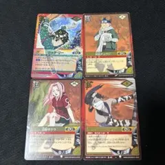NARUTO ナルトカードゲーム 4枚セット アスマ、シカマル、チョウジ