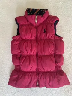 POLO RALPH LAUREN ダウンベスト リバーシブル130 ピンク