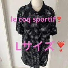 Lサイズ❣️ le coq sportif ドット柄 ポロシャツ