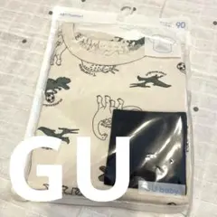 新品未使用　GU baby 半袖Tシャツ 90 恐竜　カンタンTのサムネイル