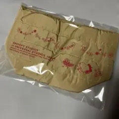 ★未使用★ スヌーピー　ふわふわバッグ　ミニトート　ランチトート　ベージュ