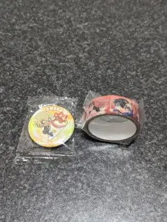 缶バッチとマスキングテープ