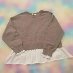 メルティ布帛ドッキングプルオーバー