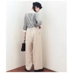 fig London アンクルリネン サスペンダーパンツのサムネイル