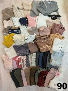 女の子　冬物まとめ売り②　90cm　48点