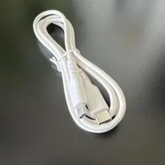 Type C 充電ケーブル 約128cm ホワイト
