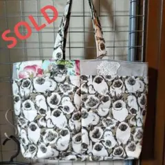 猫ネコ大好き ハンドメイド トートバッグ  マザーズバッグ リバーシブル