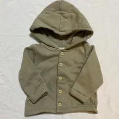 H&M 裏起毛　オーガニックコットンカーディガン