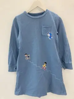 graniphドラえもん刺繍 長袖ワンピース