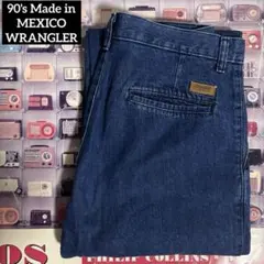 90sメキシコ製WRANGLER RIATAデニムパンツ31x32ルーズイージー