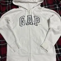 GAP ホワイトパーカー Mサイズ 短丈 Y2K