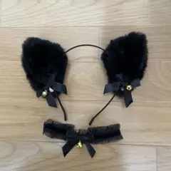 猫耳カチューシャとレースチョーカー