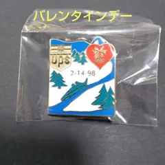長野オリンピック UPS バレンタインデー 2-14-98 限定ピンバッジ