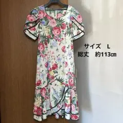 フラダンス　ドレス　ムームー　　L