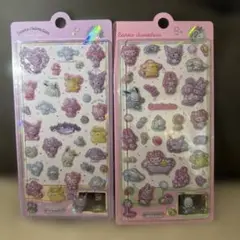 【正規品】サンリオ キティ クロミ ポチャコ ドロップシール 立体 ぷくぷく