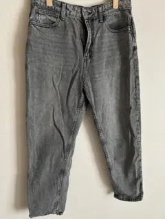 ZARA グレー ストレートデニム