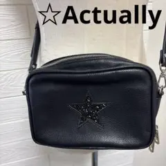 Actually 黒のショルダーバッグ アクチュアリー　お財布ショルダーバッグのサムネイル