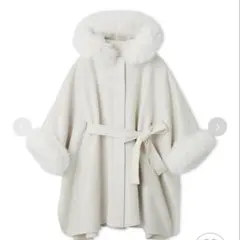 CELFORD セルフォード ファーポンチョコート IVR