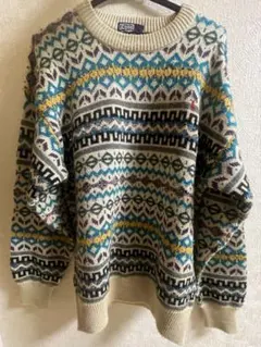 ポロラルフローレン ニット セーター フェアアイル柄 コットンニット