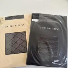 【新品未使用】BURBERRY バーバリーストッキング M-L ブラック