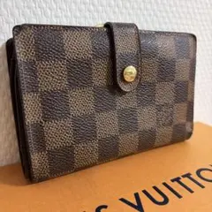 【美品】ルイヴィトン ポルトモネ ダミエ　ヴィエノワ 財布 がま口　ミニ財布