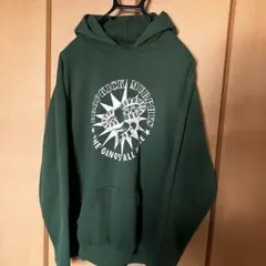 L メンズ古着 パーカー 緑