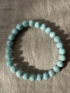 ラリマーブレスレット　約7.5ミリ