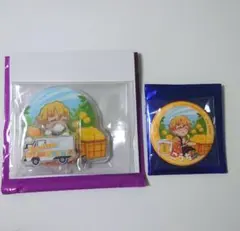 鬼滅の刃 TOGO 高知 我妻善逸 アクリルスタンド 缶バッジ